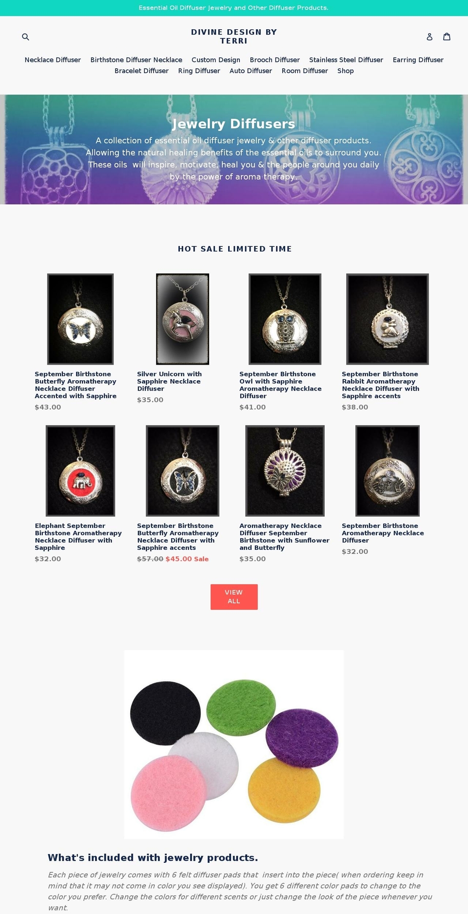 divinedesignbyterri.com — Shopify storefront screenshot