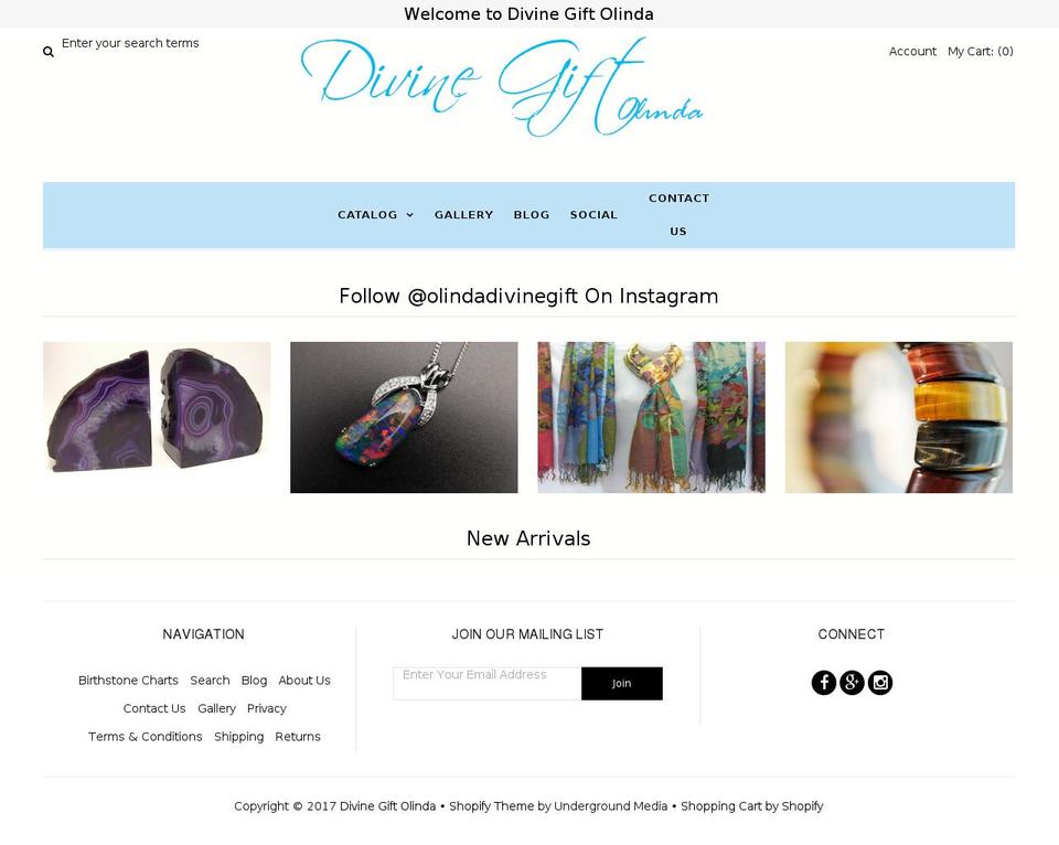 divinegift.com.au shopify website screenshot