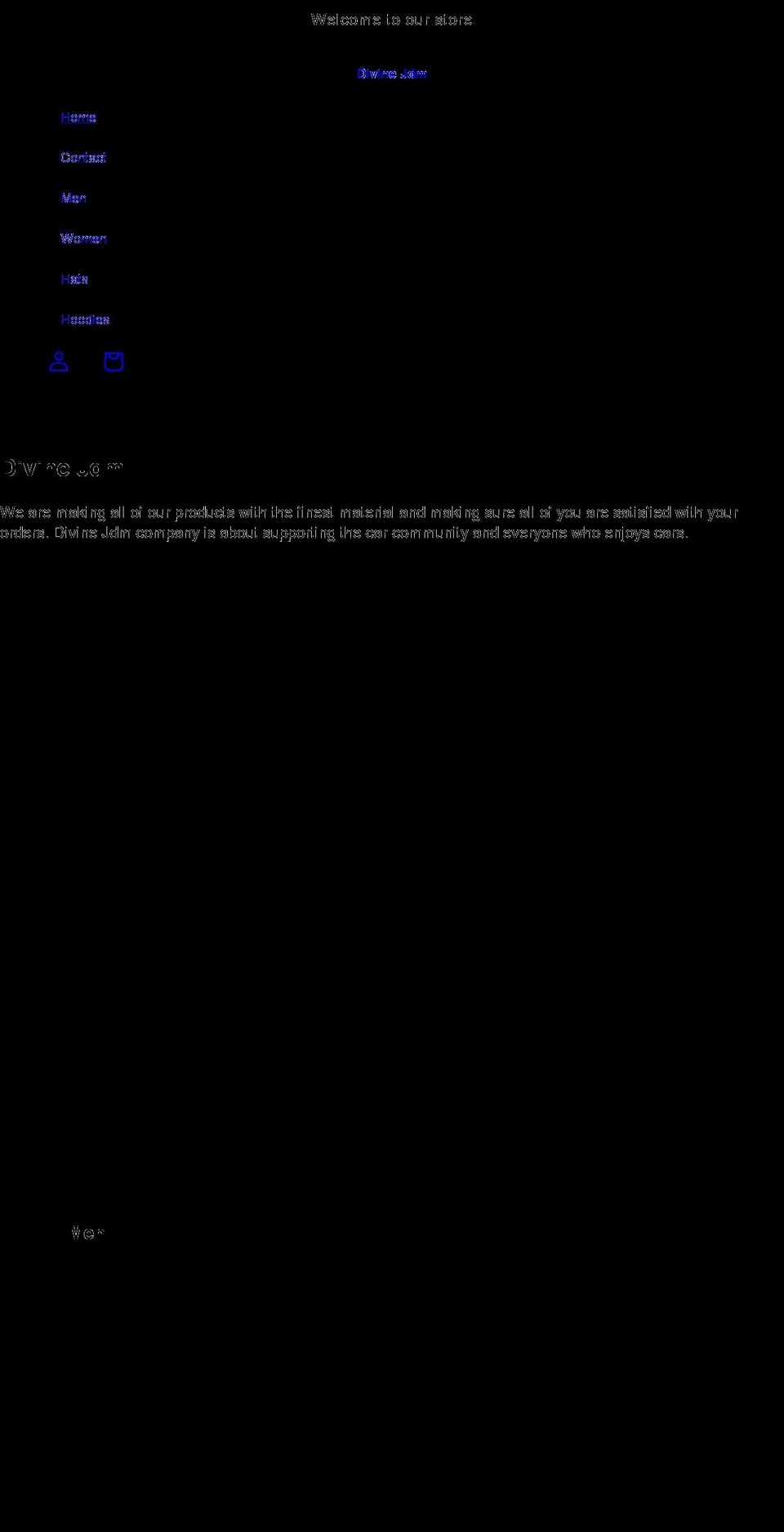 divinejdm.com shopify website screenshot