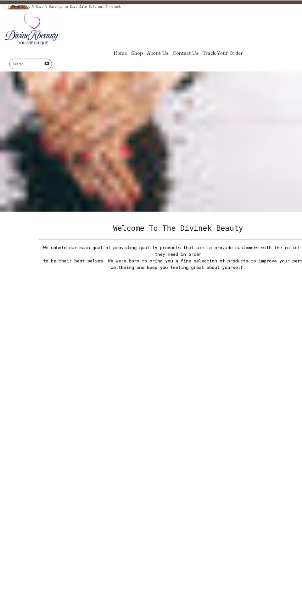 divinekbeauty.com shopify website screenshot