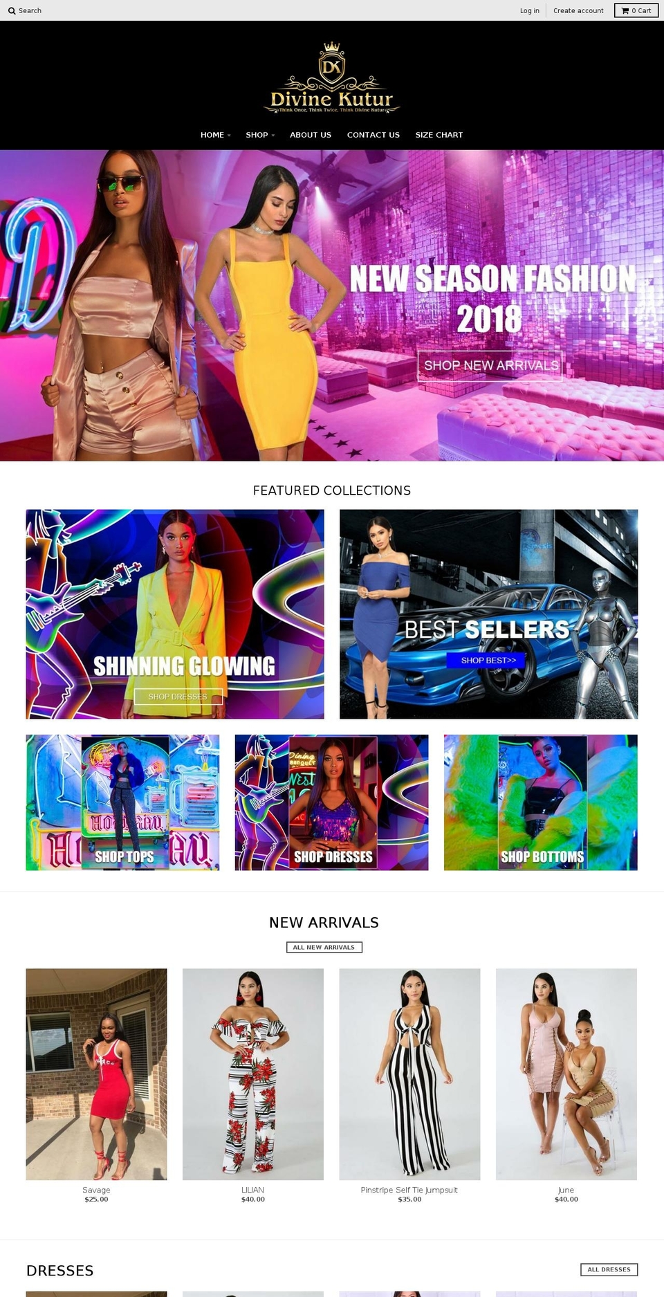 divinekutur.com — Shopify storefront screenshot