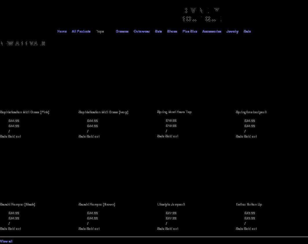 divinelyboutique.com shopify website screenshot