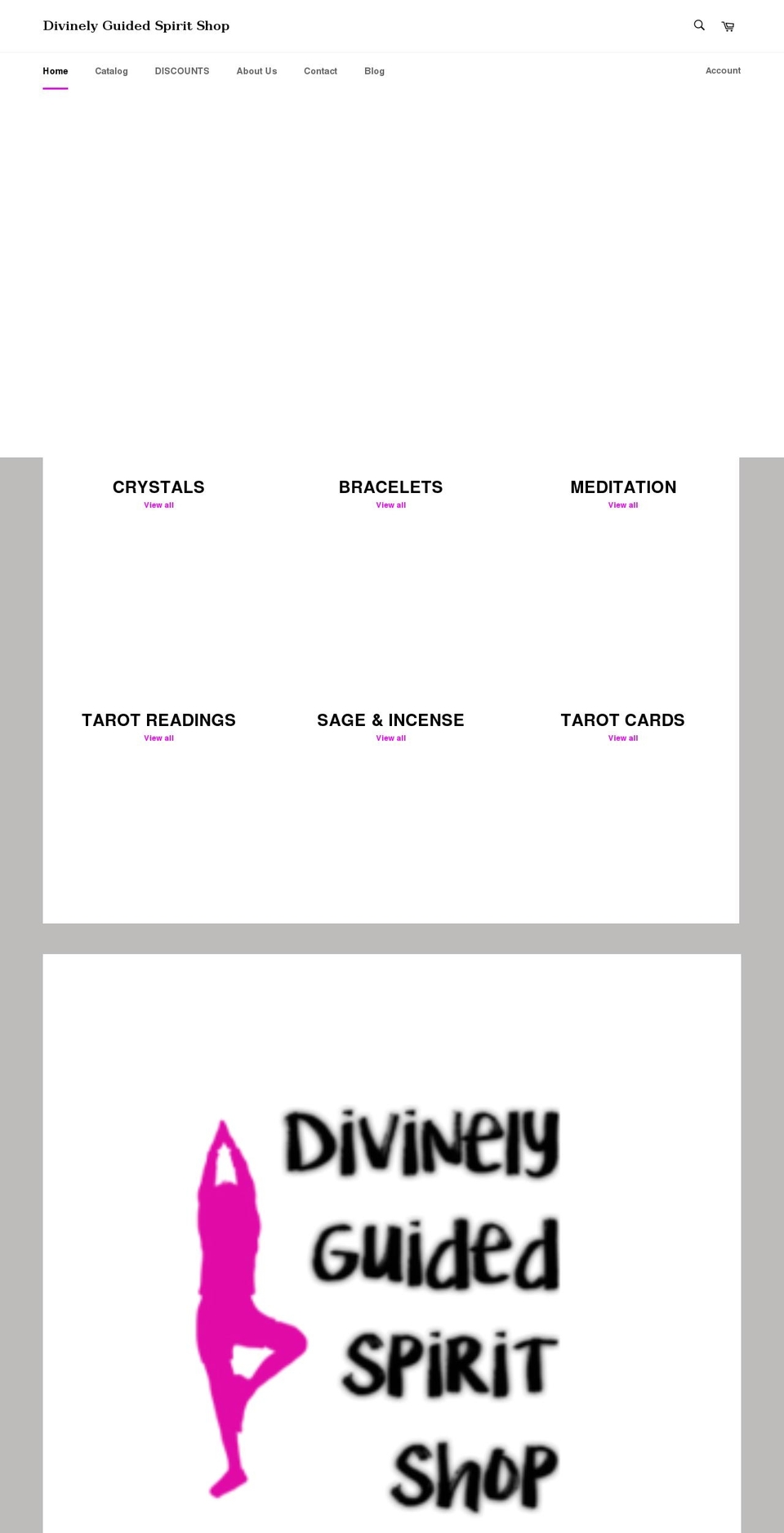 divinelyguidedspiritshop.com shopify website screenshot
