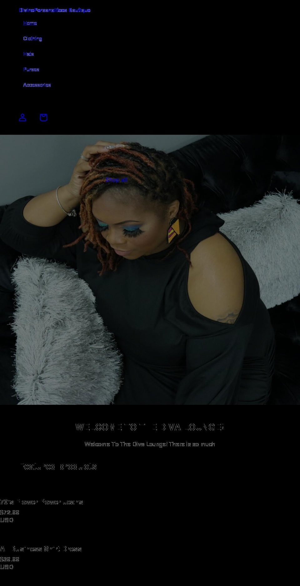 divinepersonalitees.com shopify website screenshot