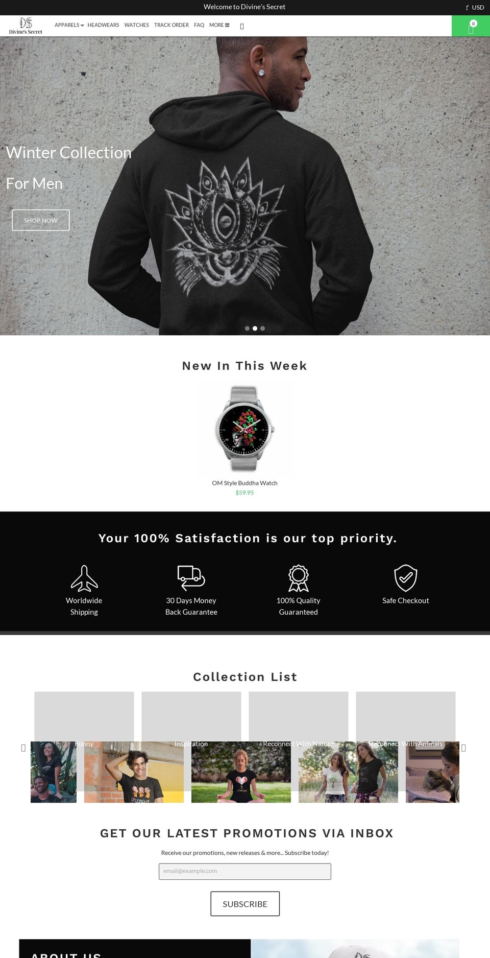 konversion-theme Shopify theme site example divinessecret.com