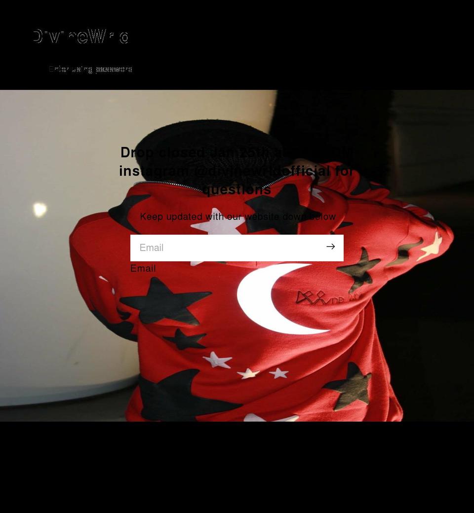 divinewrld.com shopify website screenshot