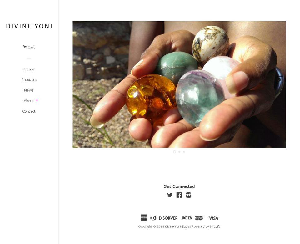 divineyonieggs.com — Shopify storefront screenshot