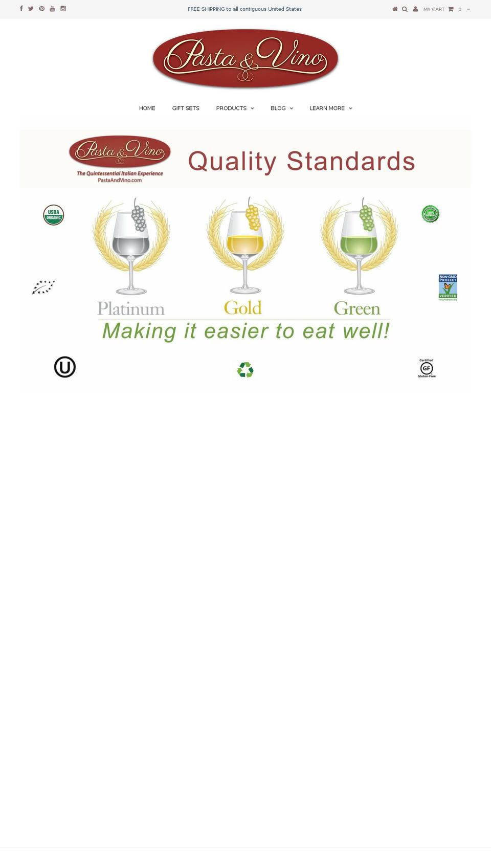 divinofoodandwine.com — Shopify storefront screenshot