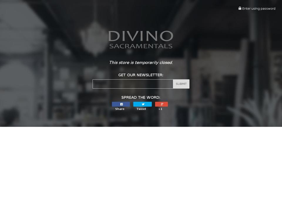 divinoholdings.com shopify website screenshot