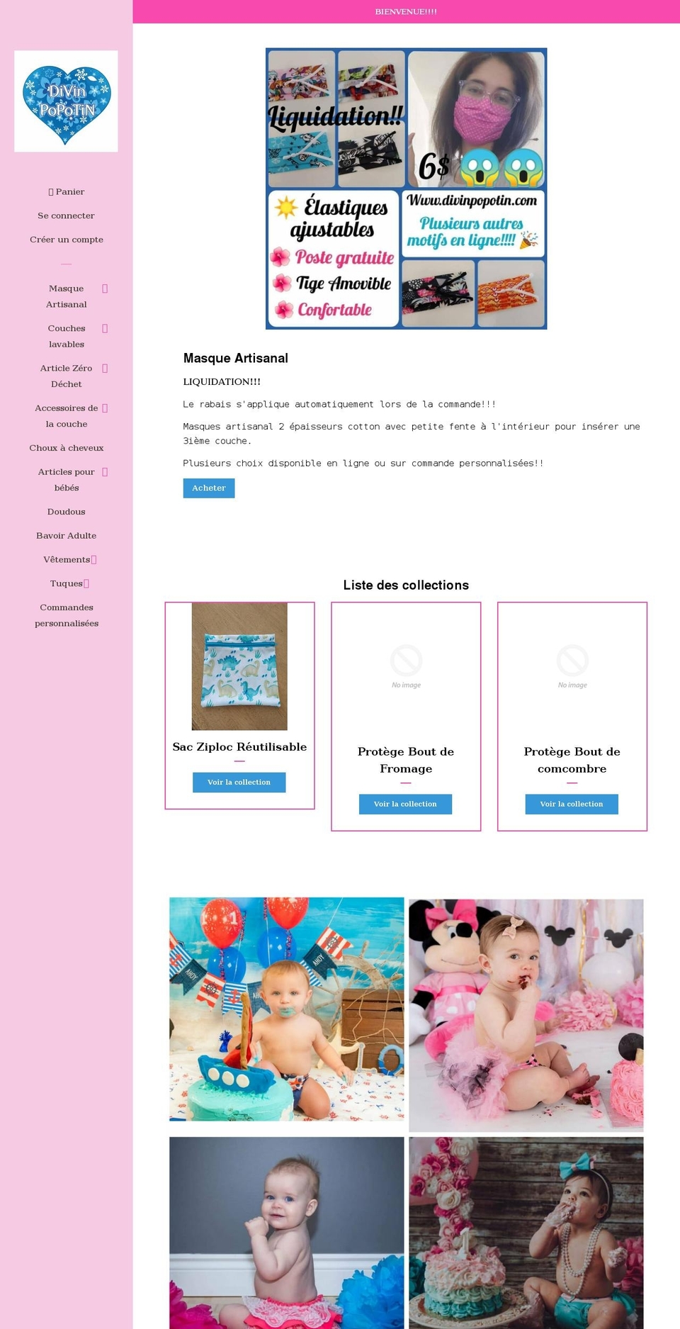 divinpopotin.com shopify website screenshot