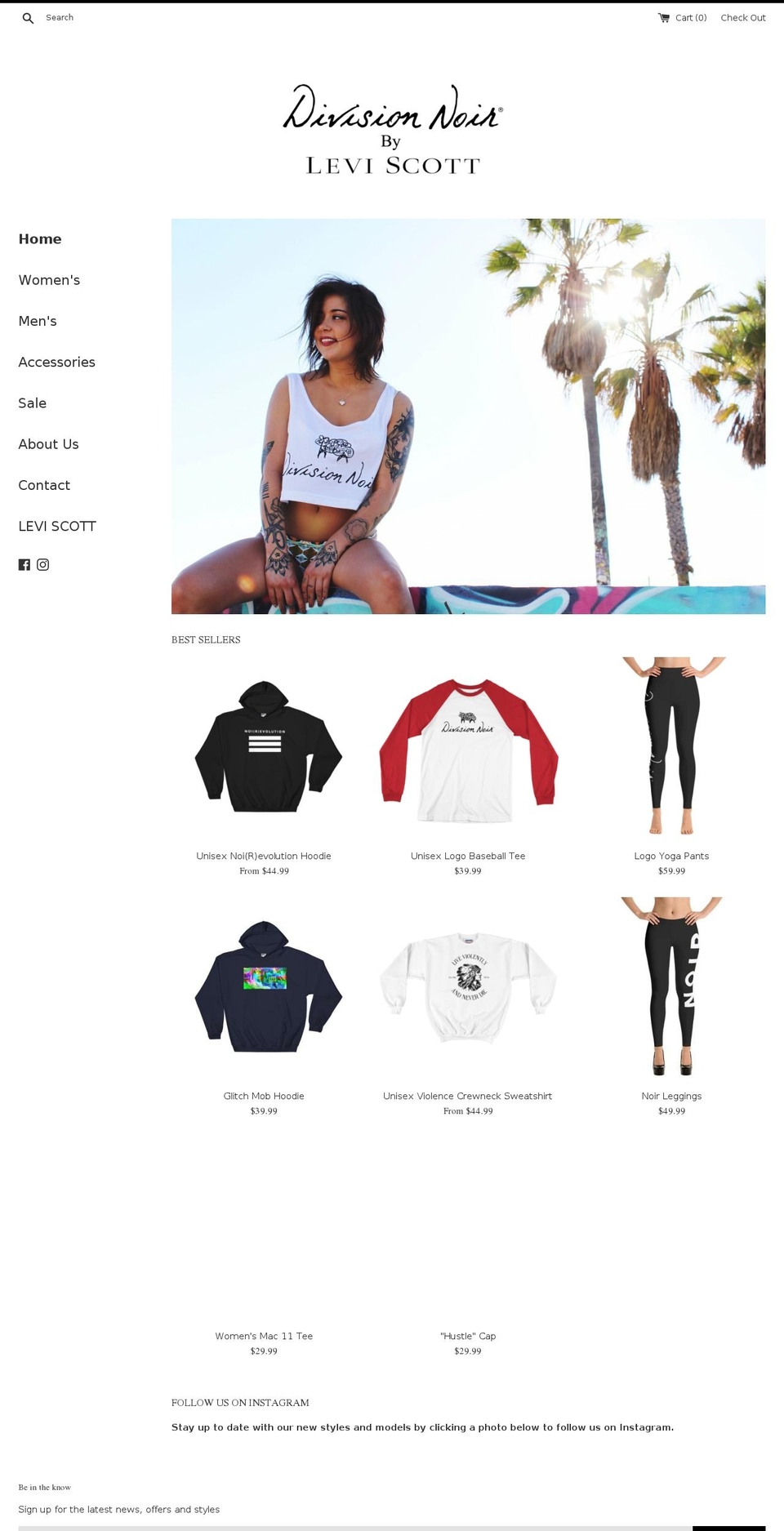 divisionnoir.com — Shopify storefront screenshot