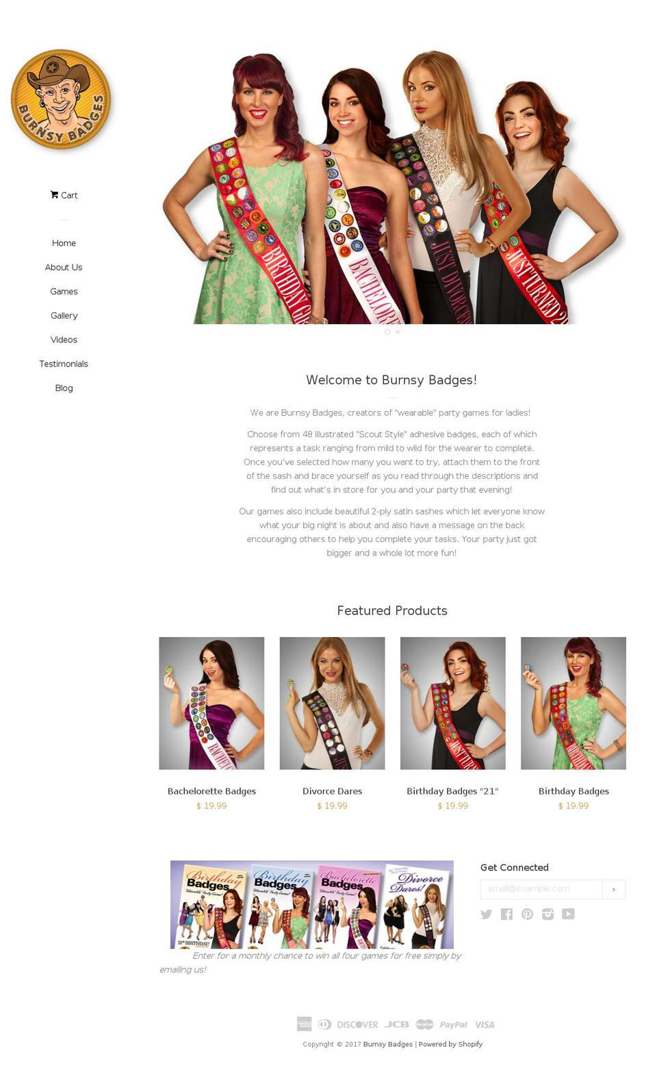 divorcepartygames.com shopify website screenshot