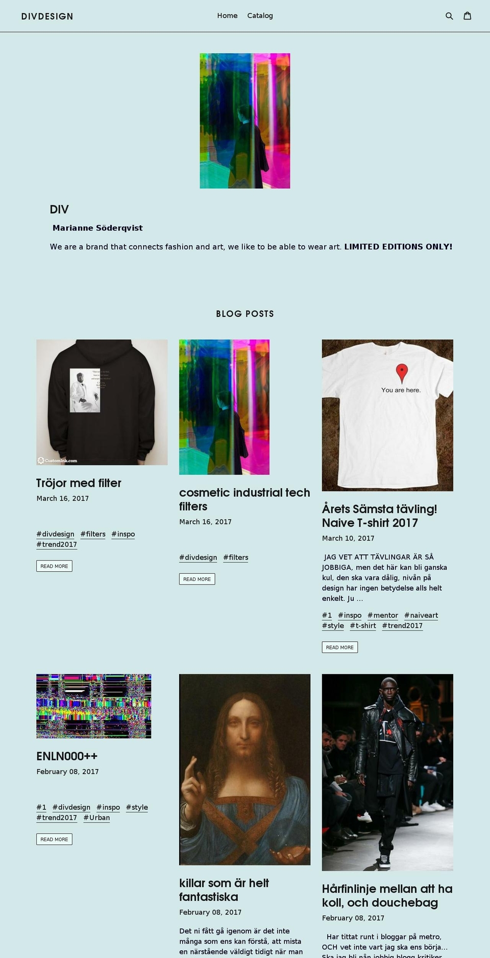 divsthlm.com shopify website screenshot