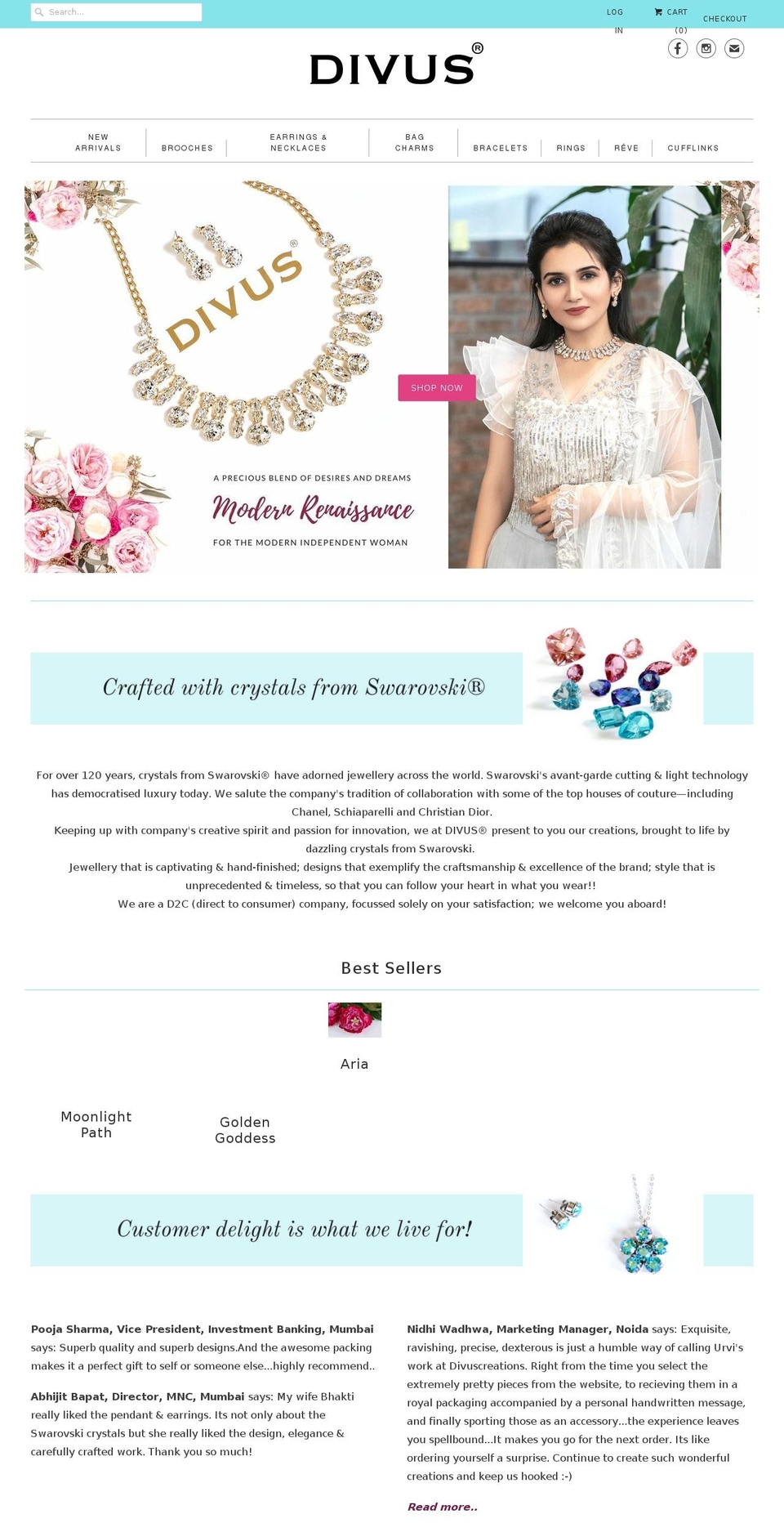 divuscreations.com — Shopify storefront screenshot