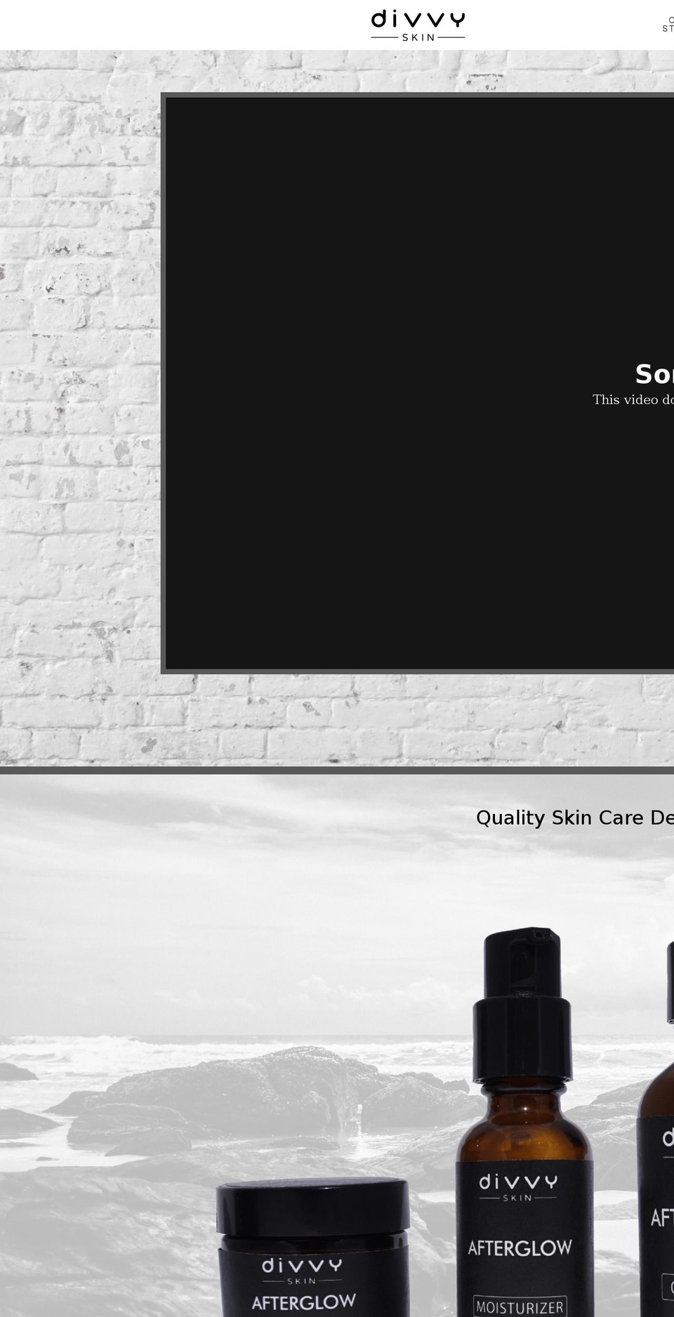 divvyskin.com shopify website screenshot