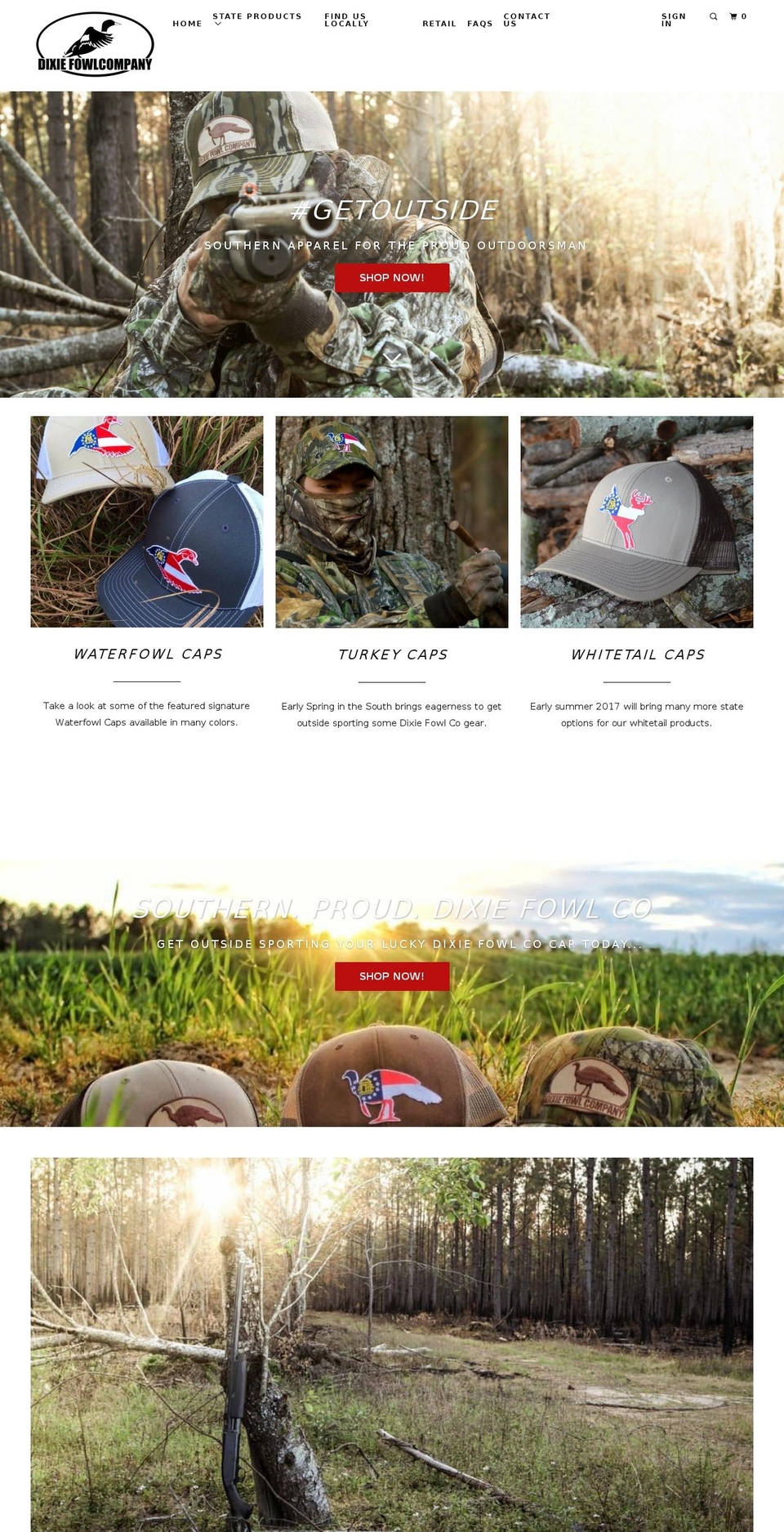 dixiefowlcompany.com shopify website screenshot