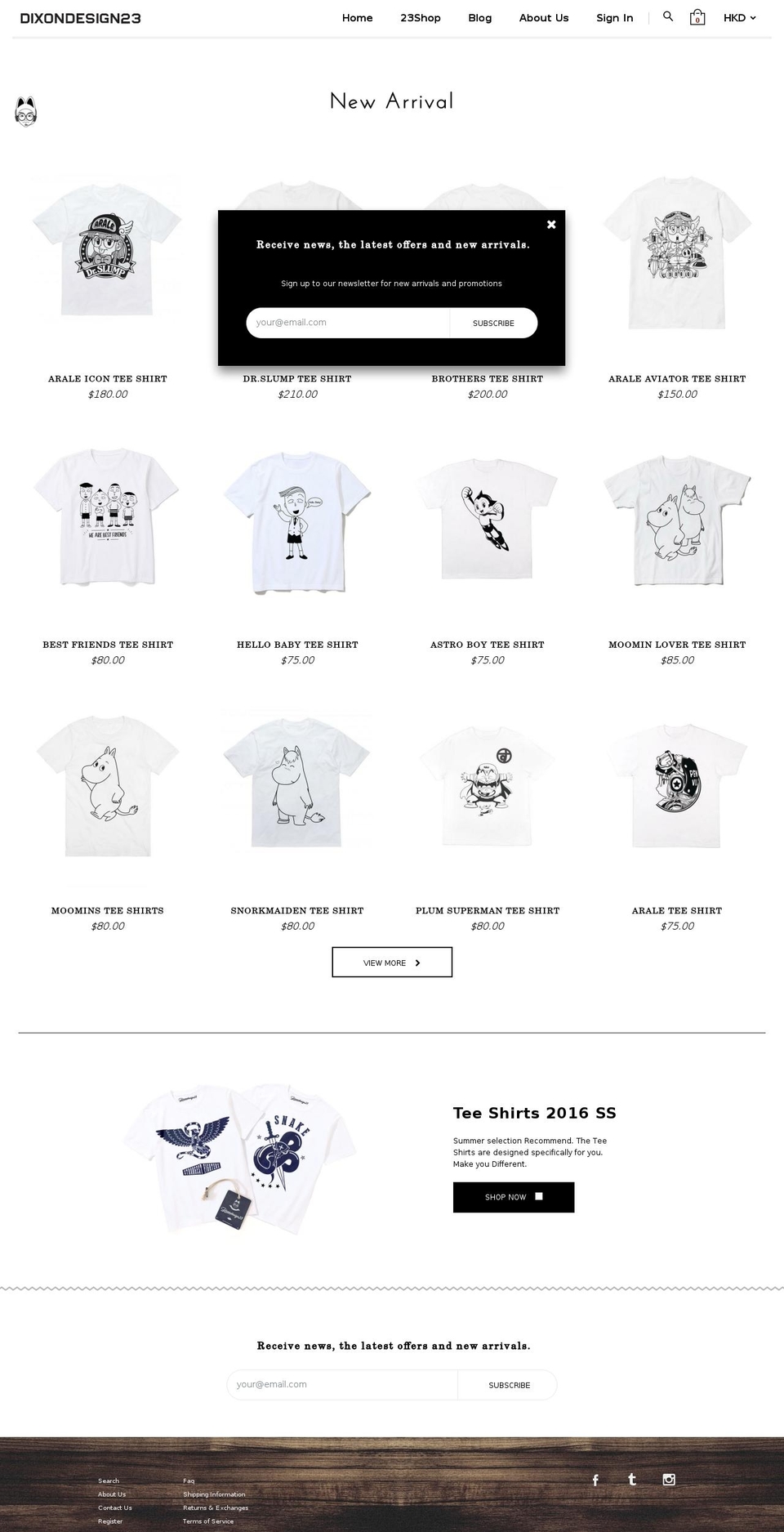 dixondesign23.com shopify website screenshot