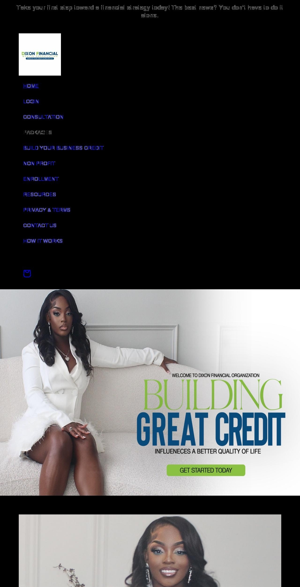 dixonfinancialorganization.com shopify website screenshot