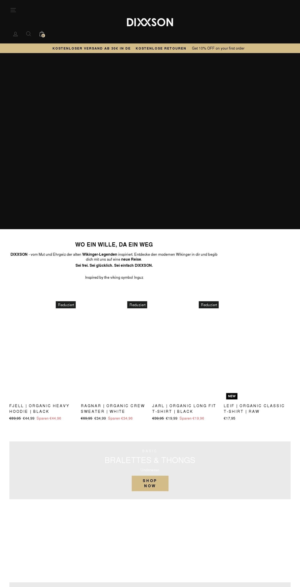 dixxson.com shopify website screenshot