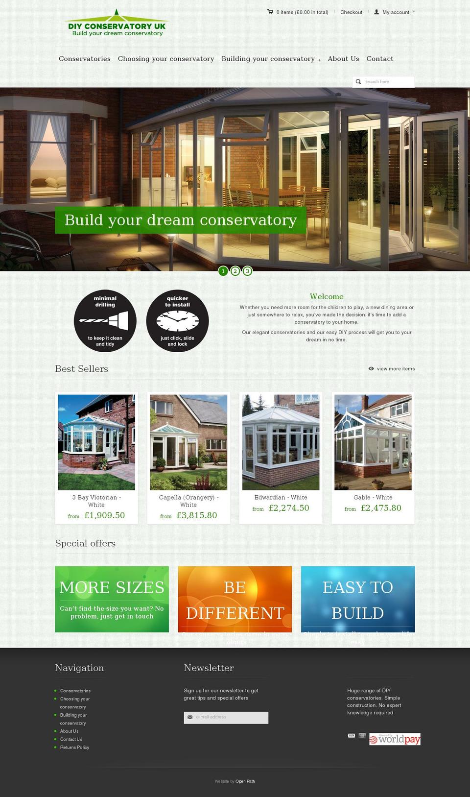 pandora Shopify theme site example diy-conservatory.net