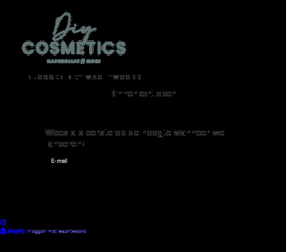 diycosmetics.nl shopify website screenshot