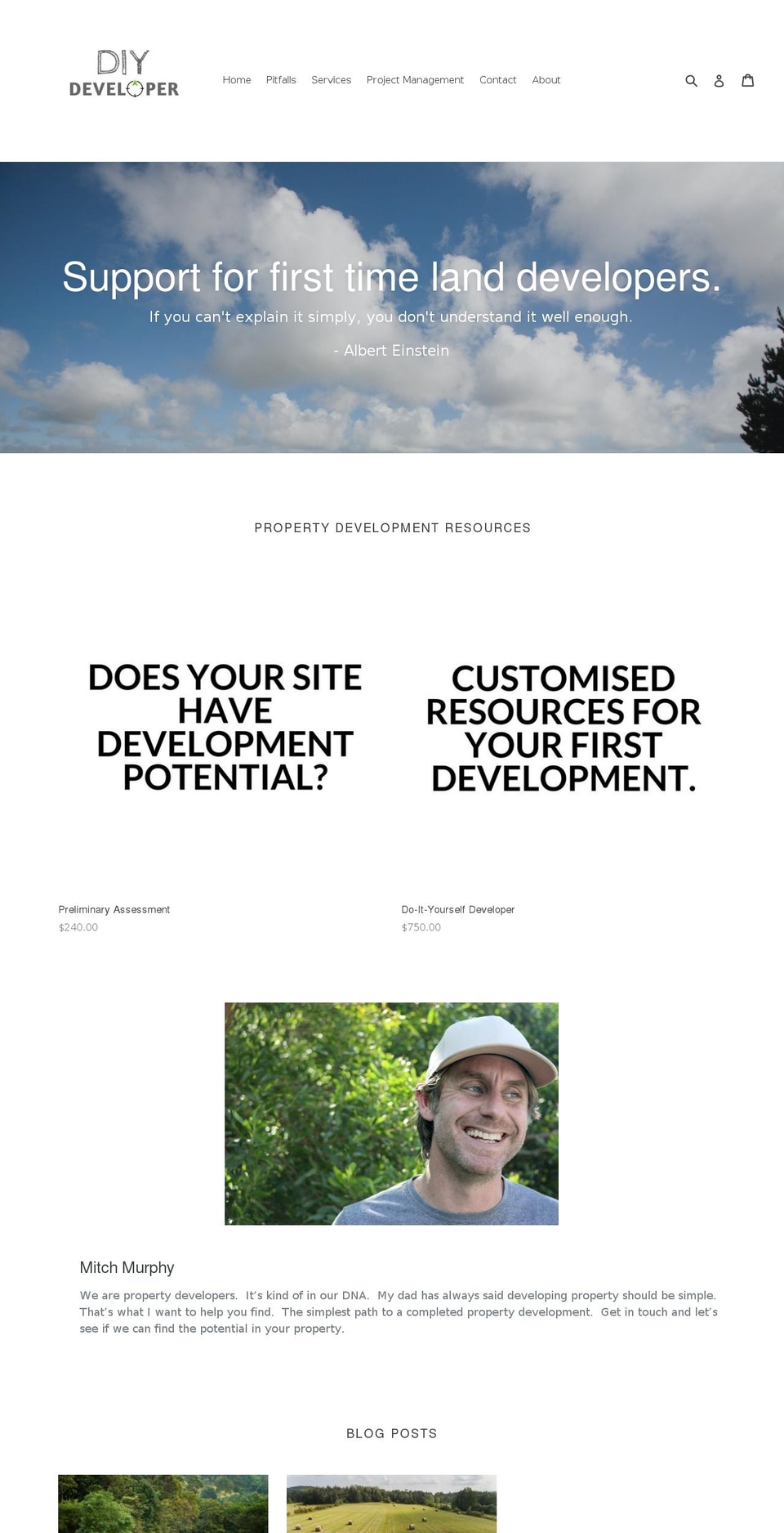diydeveloper.com.au shopify website screenshot