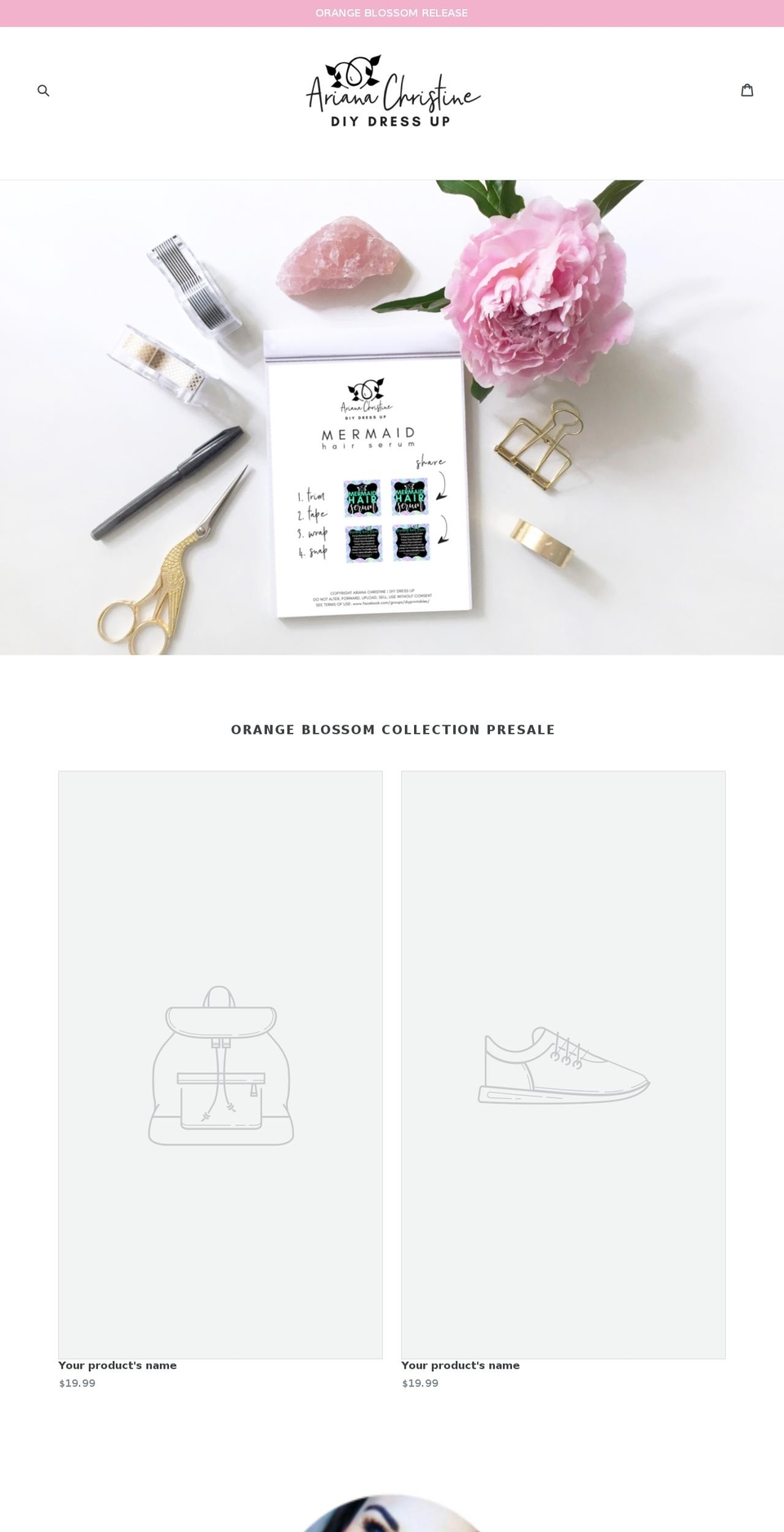 diydressup.com shopify website screenshot