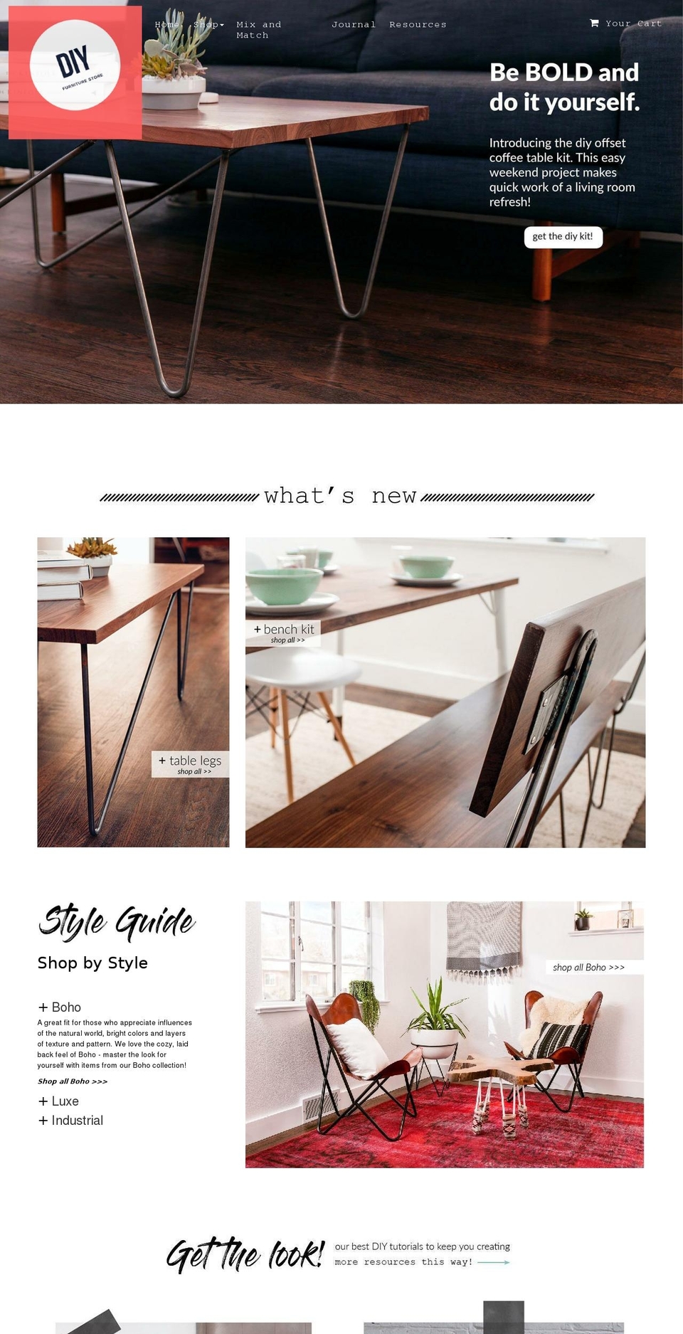 DIY Theme 2018 Shopify theme site example diyfurniturestore.com