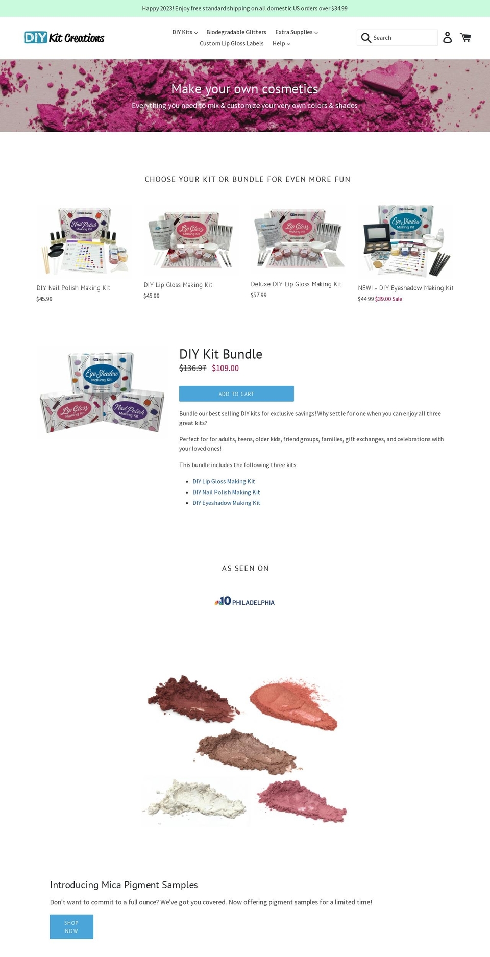 diykitcreations.com — Shopify storefront screenshot