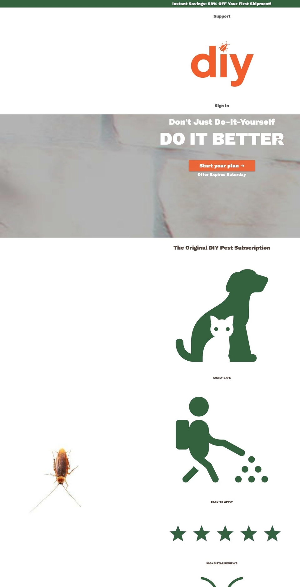 diypestclub.com shopify website screenshot