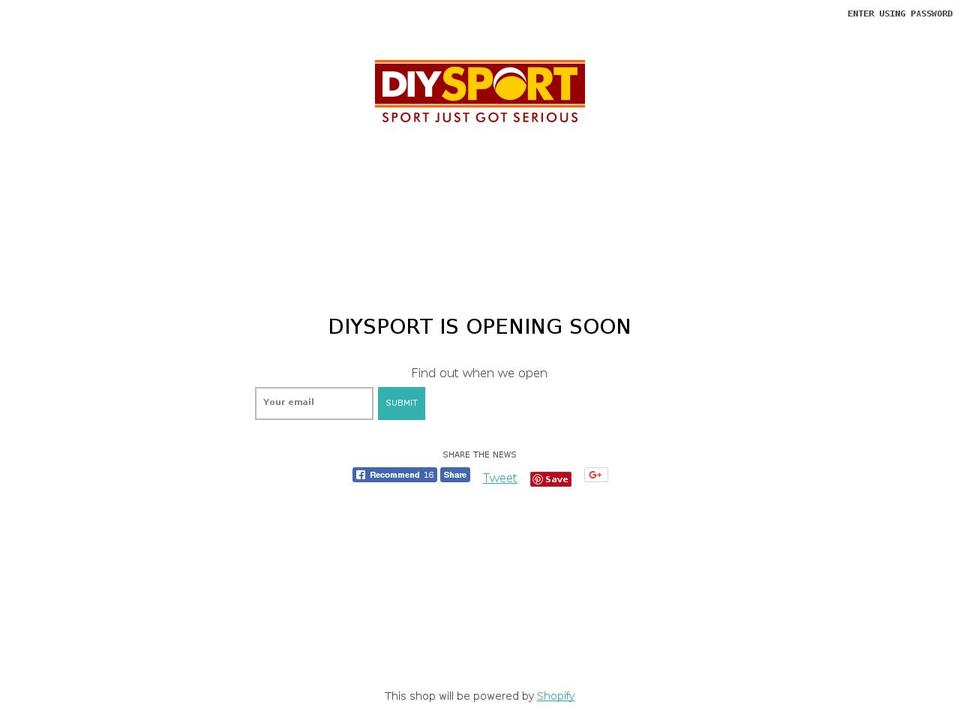 diysport.com — Shopify storefront screenshot
