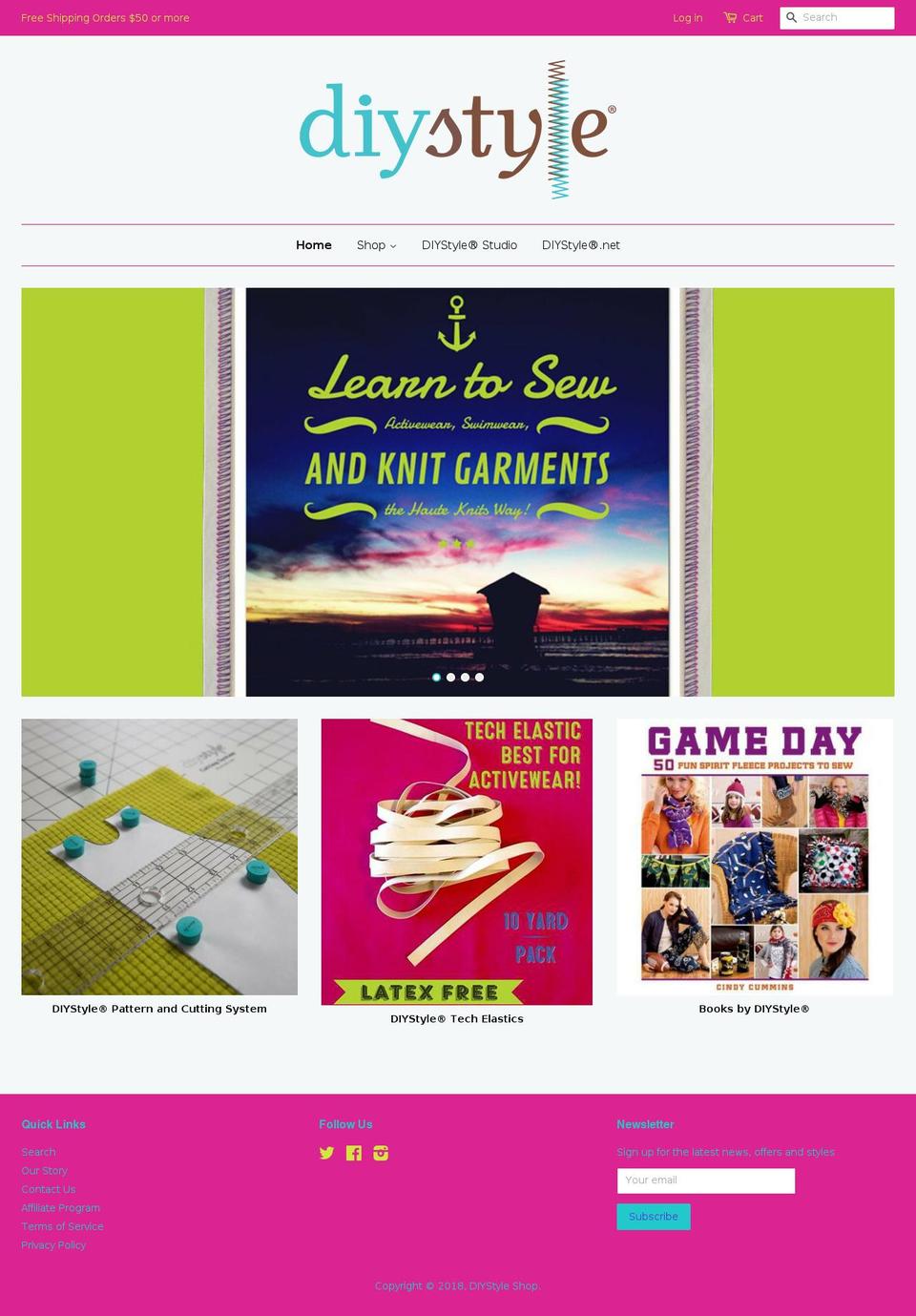 diystyleshop.com shopify website screenshot