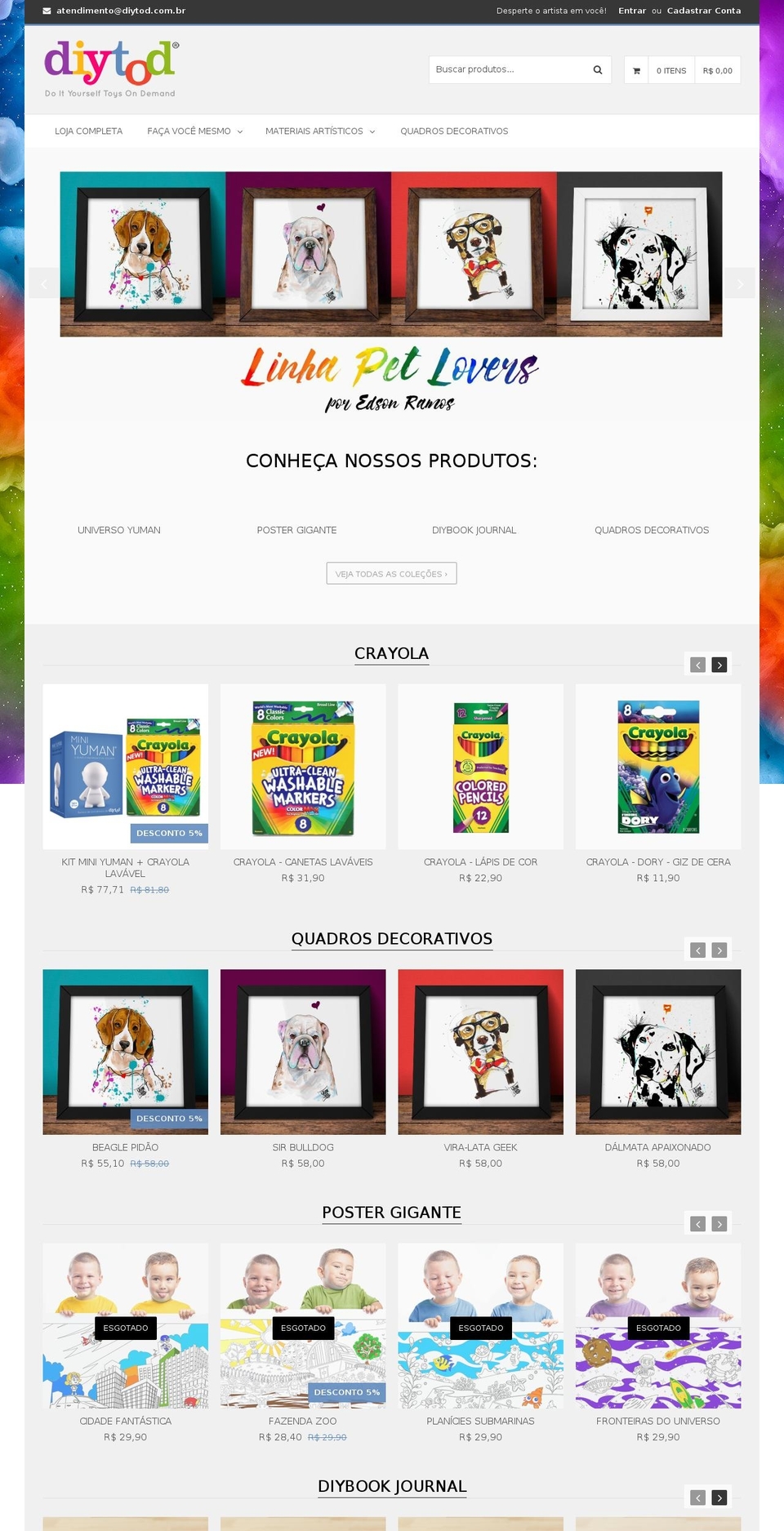 diytod.com — Shopify storefront screenshot