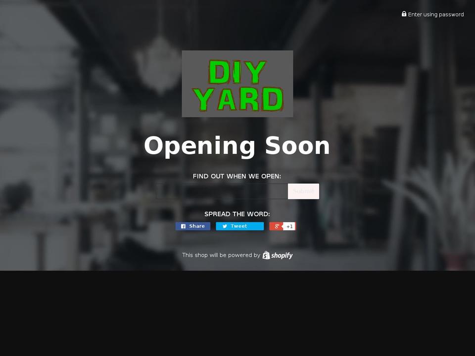 diyyard.com shopify website screenshot