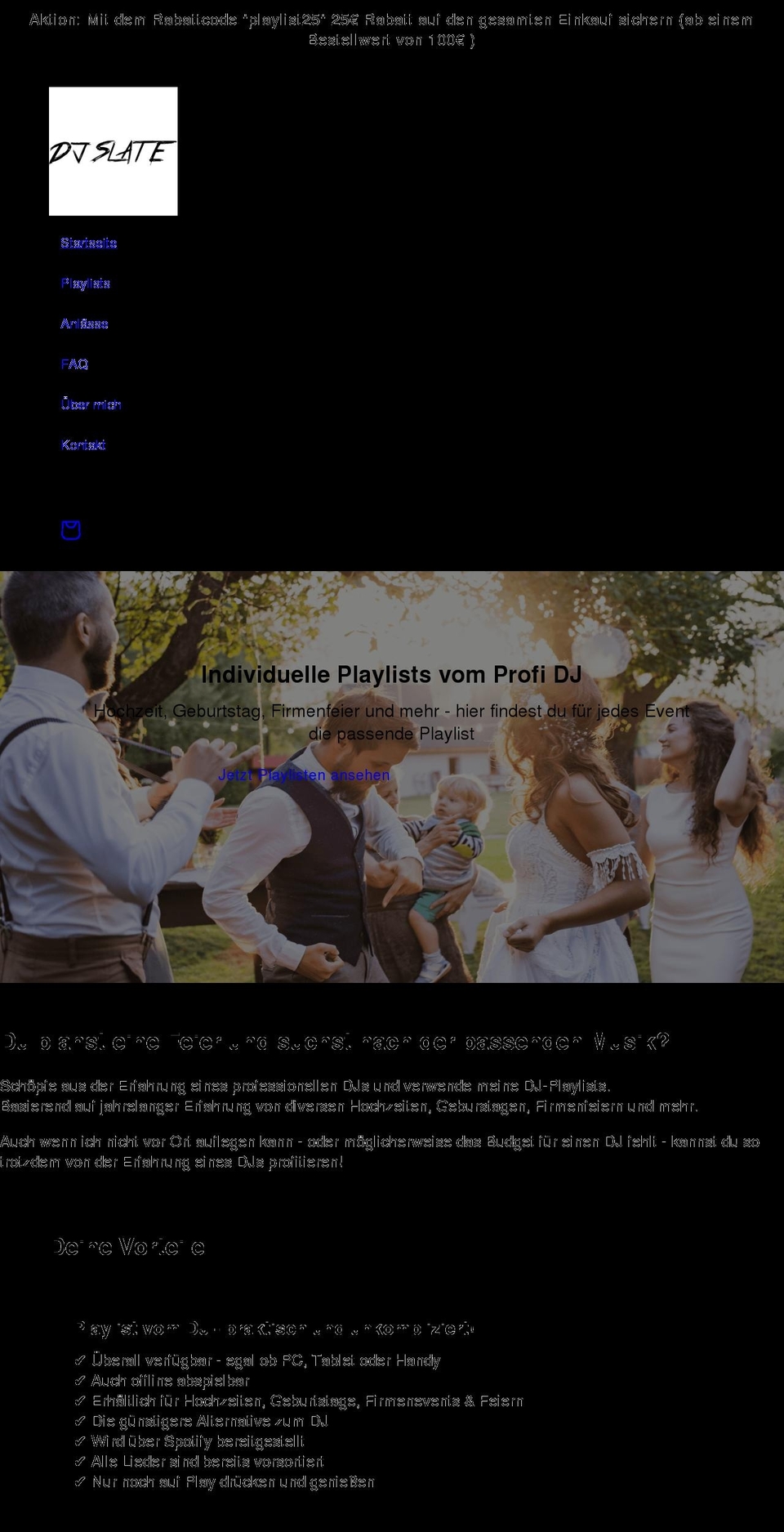 dj-slate.de shopify website screenshot