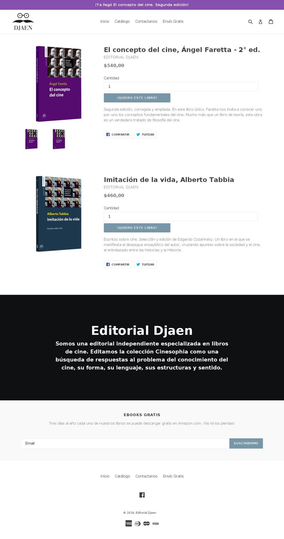 djaen.com — Shopify storefront screenshot