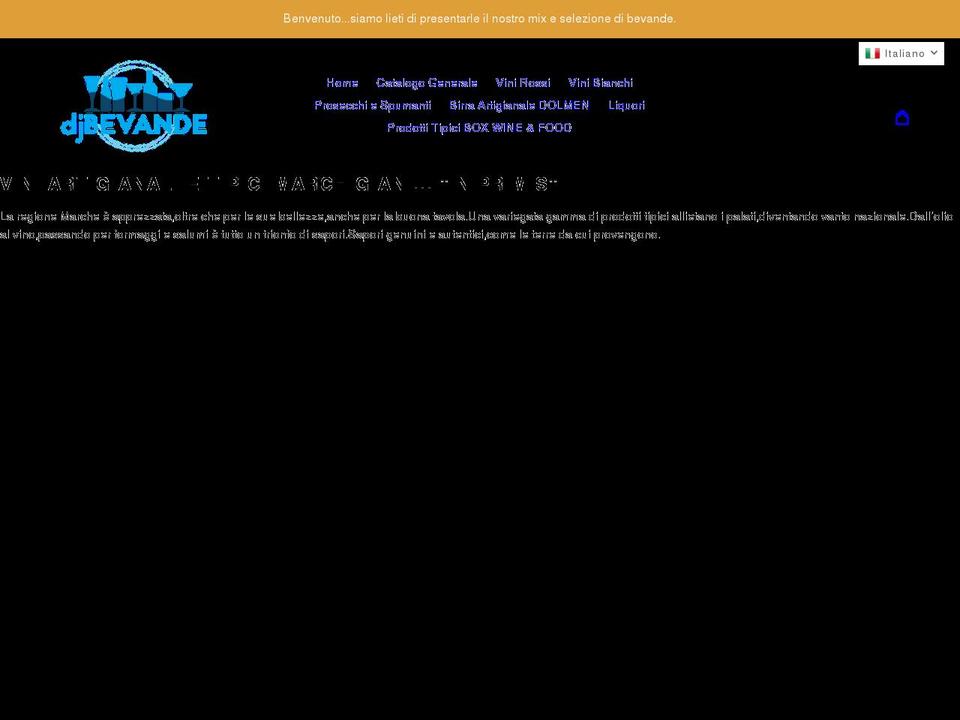 djbevande.com shopify website screenshot