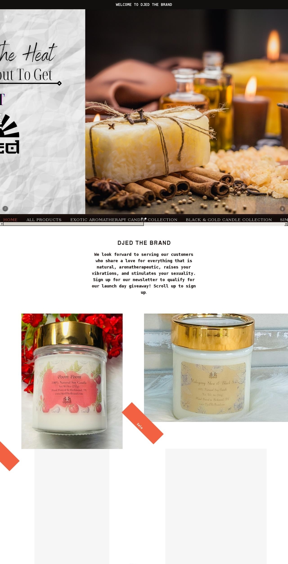 djedthebrand.com shopify website screenshot