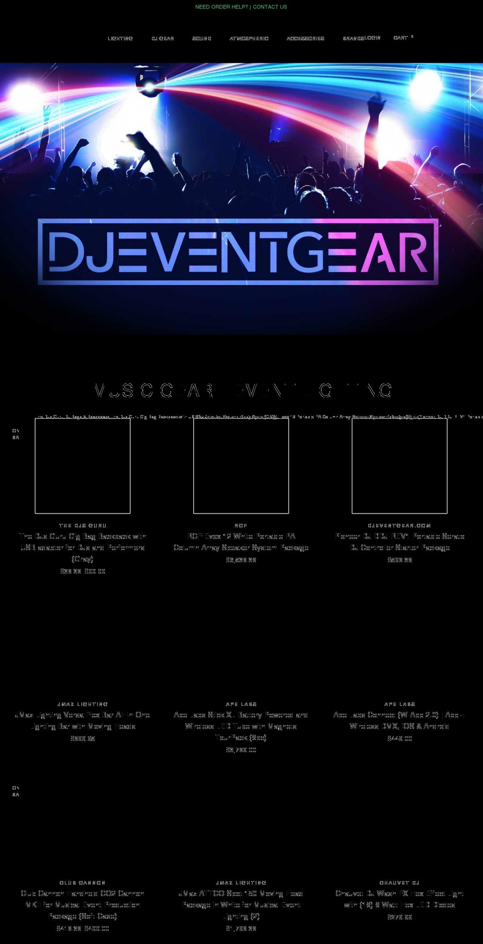 djeventgear.com shopify website screenshot