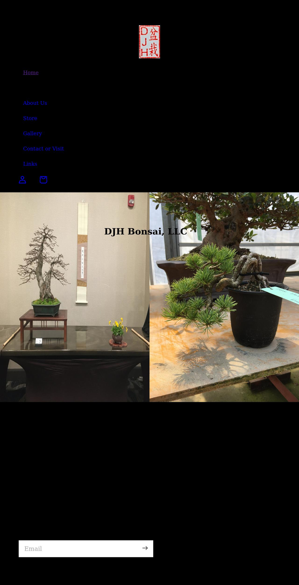 djhbonsai.com shopify website screenshot