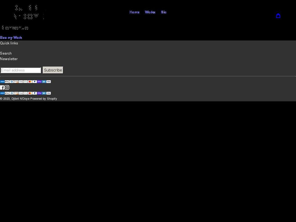 djibrilndoye.com shopify website screenshot