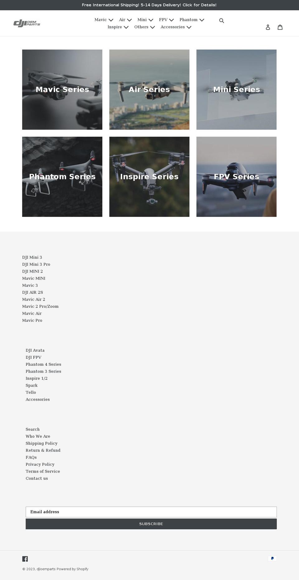 djioemparts.com shopify website screenshot