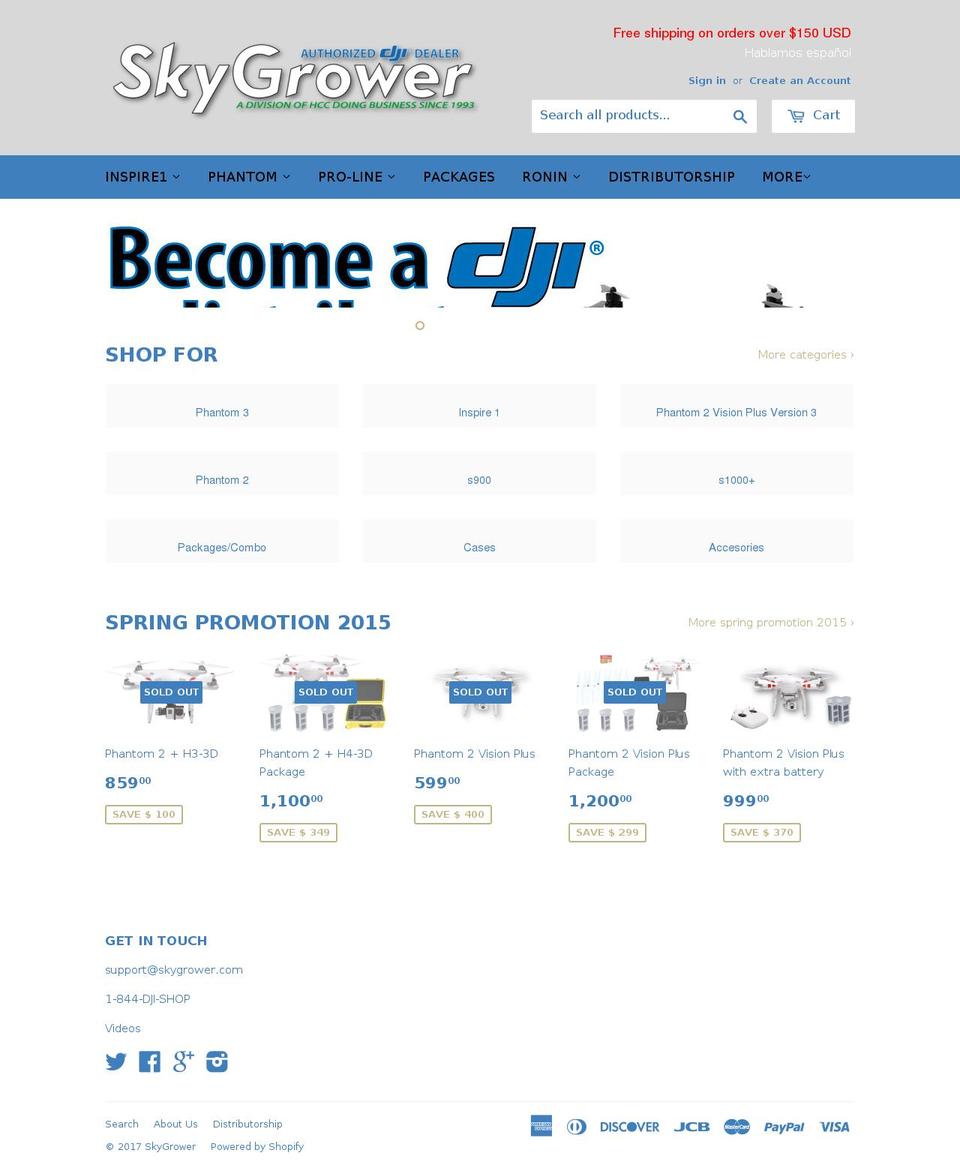 djiphantom3store.com shopify website screenshot