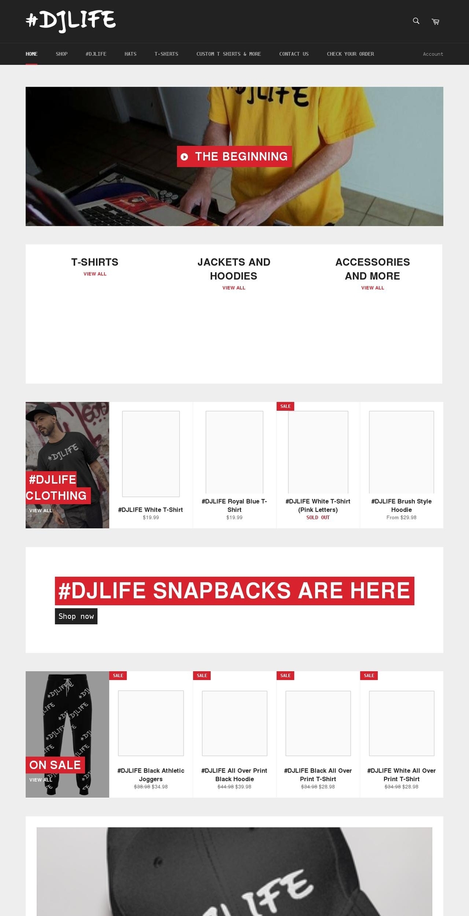 djlifeclothing.com shopify website screenshot