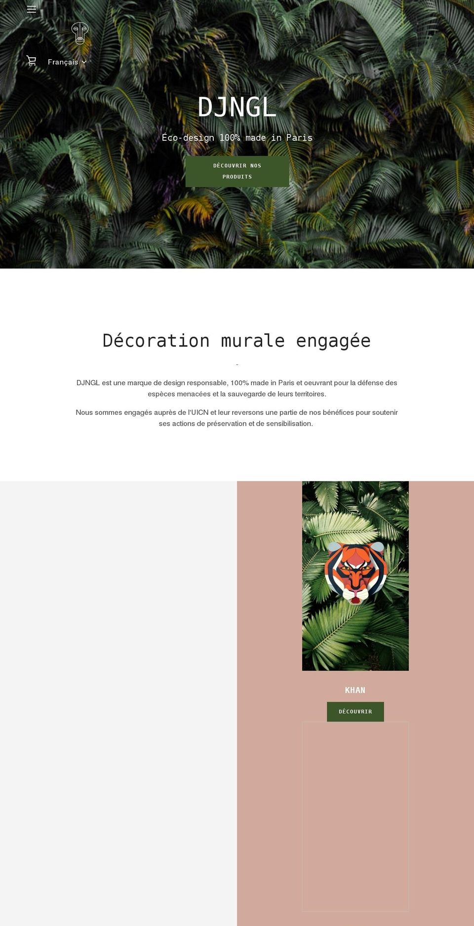 djngl.com shopify website screenshot