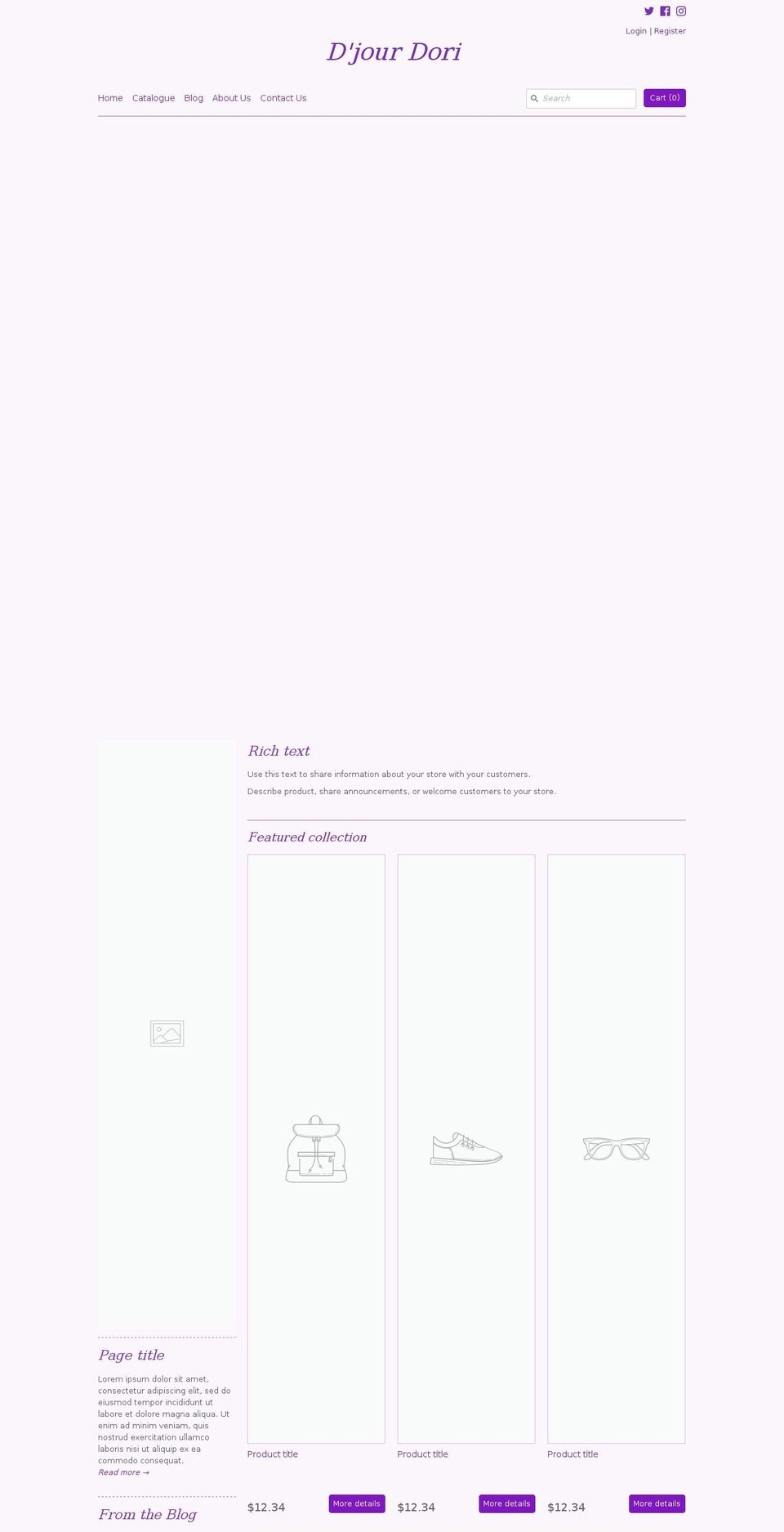 djourdori.com — Shopify storefront screenshot