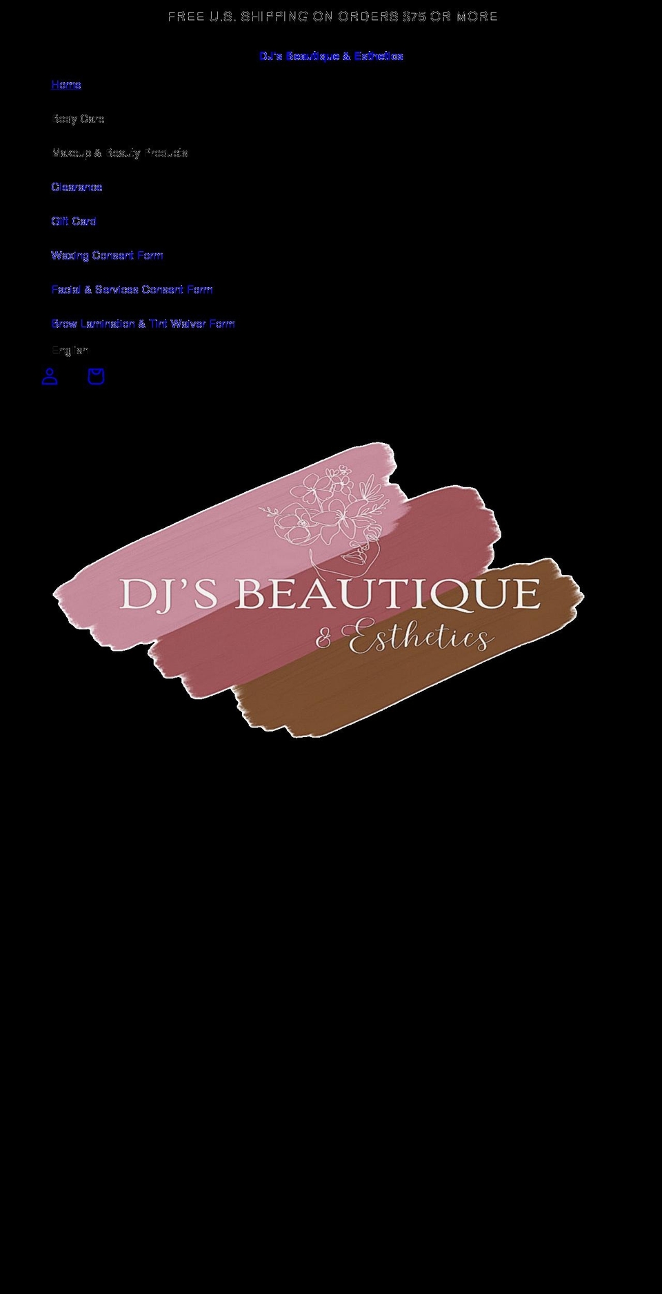 djsuniqueboutique.com shopify website screenshot