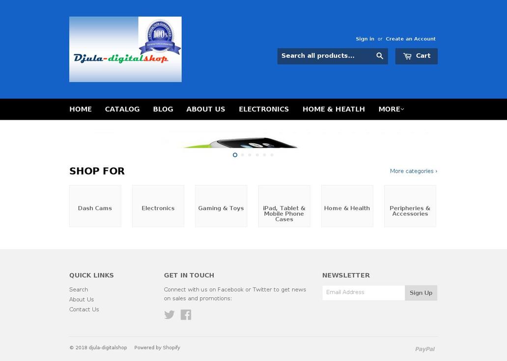 djuladigitalshop.com — Shopify storefront screenshot