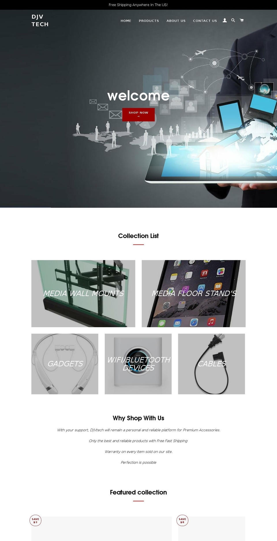 djvtech.com — Shopify storefront screenshot