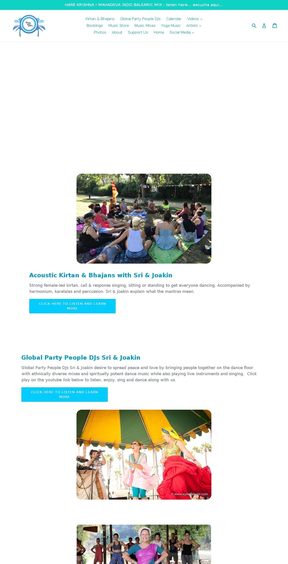 Global Party People Shopify theme site example djwithdrums.com